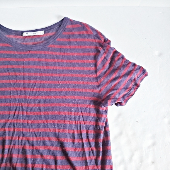 ALEXANDER WANG Striped Slub Classic Tee M - Picture 2 of 6